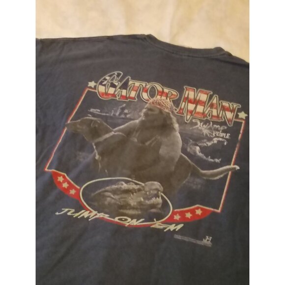 Swamp People Gator Man Graphic Tee 2XL Short Sleeve - Picture 1 of 8